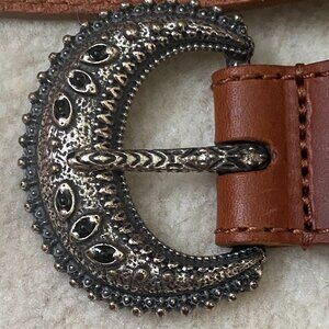 Sezane Fine Louve Belt. (colour :natural heritage) -(Size 85)